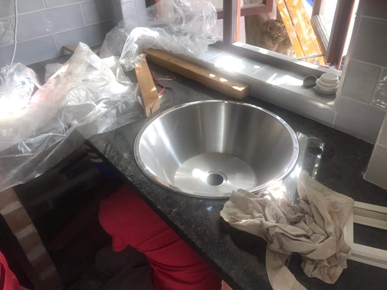 Plumbing project completion
