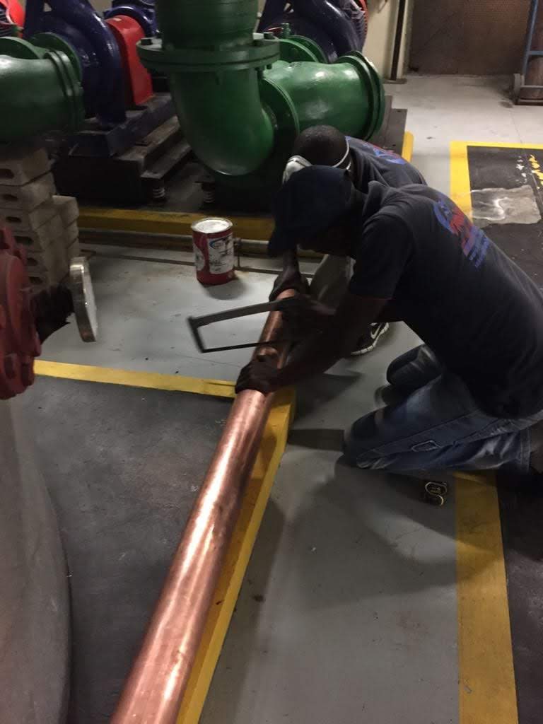 Plumbing project — residential job