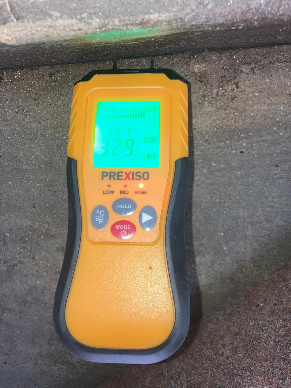 Leak detection — cylinder setup